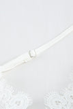 White White/Black/Blue/Apricot Lace Splicing Ruffled V Neck Cami Top LC2564992-1