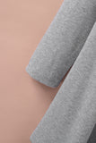 Gray Black/Grey Shawl Neckline Open Front Cardigan LC8511697-11