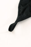 Black Plus Size Black Mesh Babydoll & G-string Lingerie Set LC31443-2