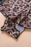 Leopard Plus Size Leopard Cami Shorts Two-piece Lingerie Set LC35133-20