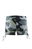 Green Camouflage Criss Cross V Neck Bikini Swimsuit LC432454-9