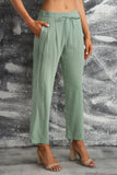 Green Black/Navy Blue/Army Green/Beige/Apricot Elastic Waist Straight Leg Loose Casual Pants LC772872-9