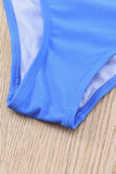 Sky Blue White/Black/Red/Blue/Yellow/Violet/Green/Pink/Khaki Plain Ribbed Texture Sexy Bikini Set LC44575-4