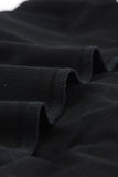 LC25310184-2-S, LC25310184-2-M, LC25310184-2-L, LC25310184-2-XL, LC25310184-2-2XL, Black Sequin Patchwork Crewneck Pullover Sweatshirt