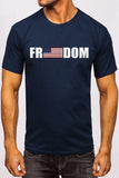 Blue Freedom American Flag Graphic Mens Tee MC2521184-5