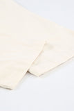 Beige Black/Sky Blue/Green/Beige Solid Pocketed Drawstring High Waist Pants LC772908-15