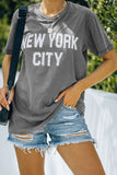 Gray Casual Letter Print Graphic Tee LC25214753-11