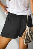 Black Ladies Casual Shorts LC7711001-302