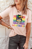 LC25216033-10-S, LC25216033-10-M, LC25216033-10-L, LC25216033-10-XL, LC25216033-10-2XL, LGBT MOMS Skull Printing Pink T Shirts