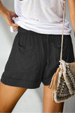 Black Ladies Casual Shorts LC7711001-2