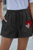 Black Ladies Casual Shorts LC7711001-2