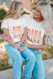 White Mama Letter Print Tee for Women LC25216061-1