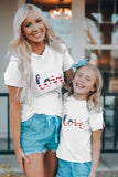 White Alphabet Print Family Matching T-shirtLC25216068-1
