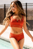 Red Roxanne Mesh Two Piece LC433457-3