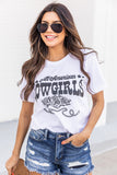 White All American Cowgirls Relaxed Fit Tee LC25216566-1