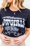 Black All American Cowgirls Relaxed Fit Tee LC25216566-1