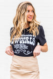 Black All American Cowgirls Relaxed Fit Tee LC25216566-1