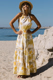 Yellow women dress LC6110850-7