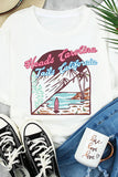 White Heads Carolina Tails California Beach Graphic T Shirt LC25217696-1