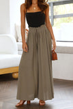 Khaki Loose casual fashion pants LC7711288-16