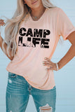 Camp Life Outdoors Landscape Print Casual T Shirt