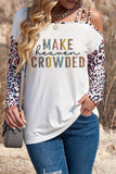 Make Heaven Crowded Strappy One Shoulder Long Sleeve Top