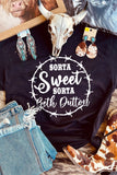 Black Sorta Sweet Sorta Beth Dutton Letter Graphic T Shirt LC25218159-2