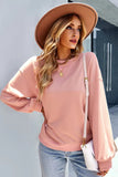Pink Autumn and winter sweater solid color warm high elastic loose top LC25312397-10