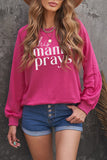 This Mama Prays Oversized Pullover Sweatshirt