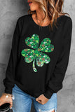 Black Clover Graphic Casual Long Sleeve Pullover Sweatshirt