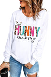 Hunny Bunny Letter Letter Print Relaxed Sweatshirt