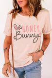 Honey Bunny Graphic Relaxed Rolled Sleeve T-shirt