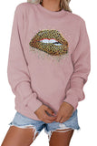 Leopard Lips Graphic Sweatshirt