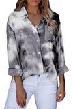 Whirlwind Tie Dye Button Shirt with Pocket