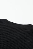 Women Striped Raglan Sleeve Drop Shoulder Sweater