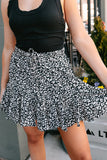 Girls Animal Print Short Skirt