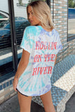ROLLING ON THE RIVER Oversized Graphic Tshirt