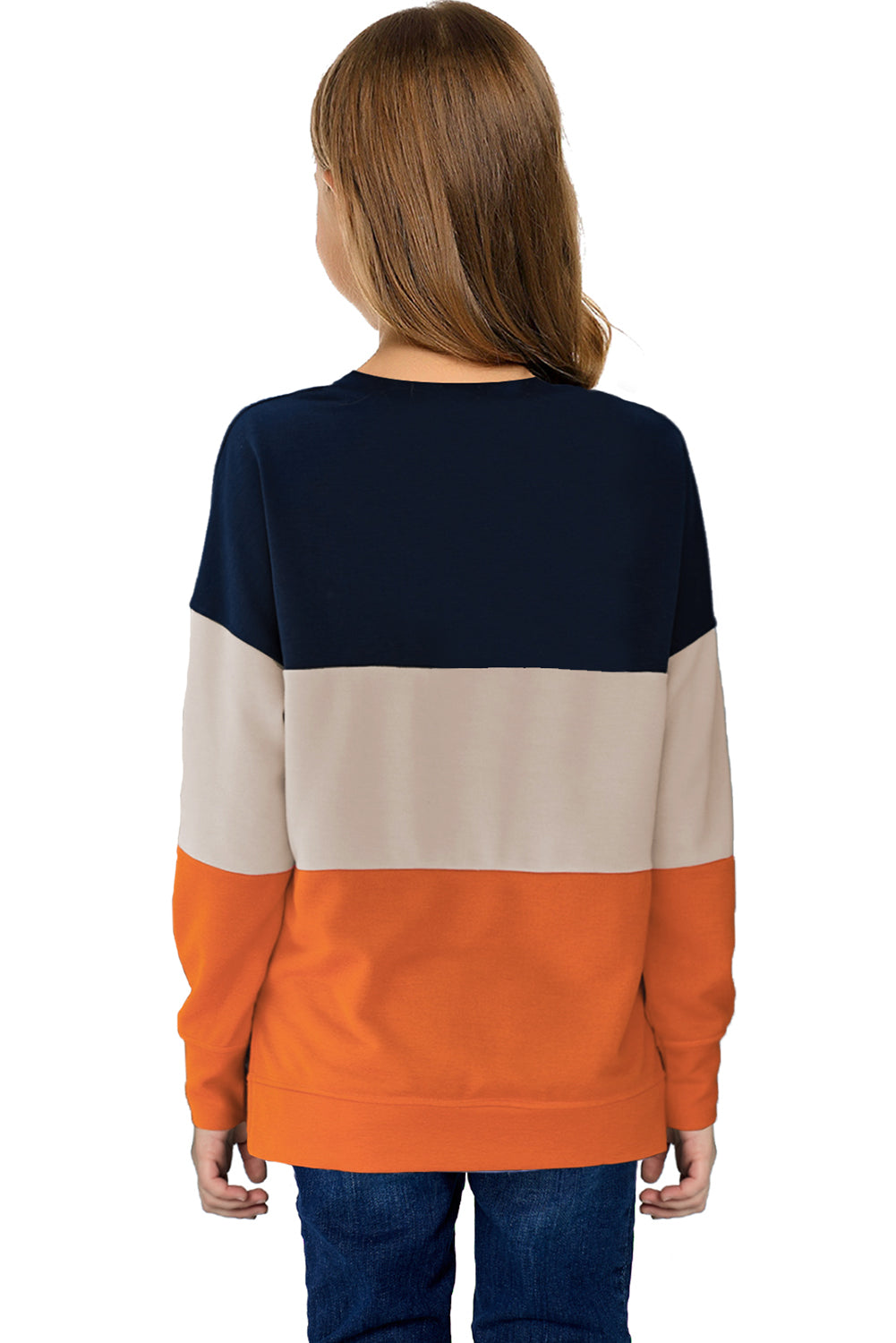 colorblock crewneck sweatshirt