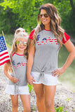 Printed Mom And Daughter Matching T Shirts