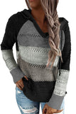 Hollowed Out Knitted Lightweight Hoodie