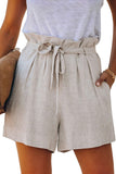 Tie Waist Casual Shorts with Pockets