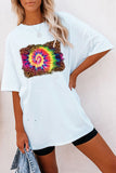 Solid Half Sleeve Loose T Shirts For Ladies