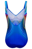 3D Pattern Sport Maillot Swimsuit