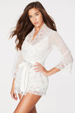 Pure White Lace Detail See Through Chemise