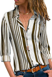 Charcoal Striped Modern Women Shirt