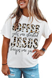 Letter Graphic Print Short Sleeve Tee