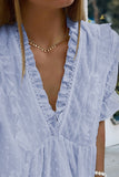 layered frill blouse