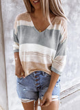 Spring Meadow Long Sleeve Loose Casual Knit Top
