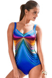 3D Pattern Sport Maillot Swimsuit