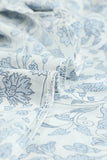 Khaki Printed Long Sleeve V-Neck Drawstring Shirt